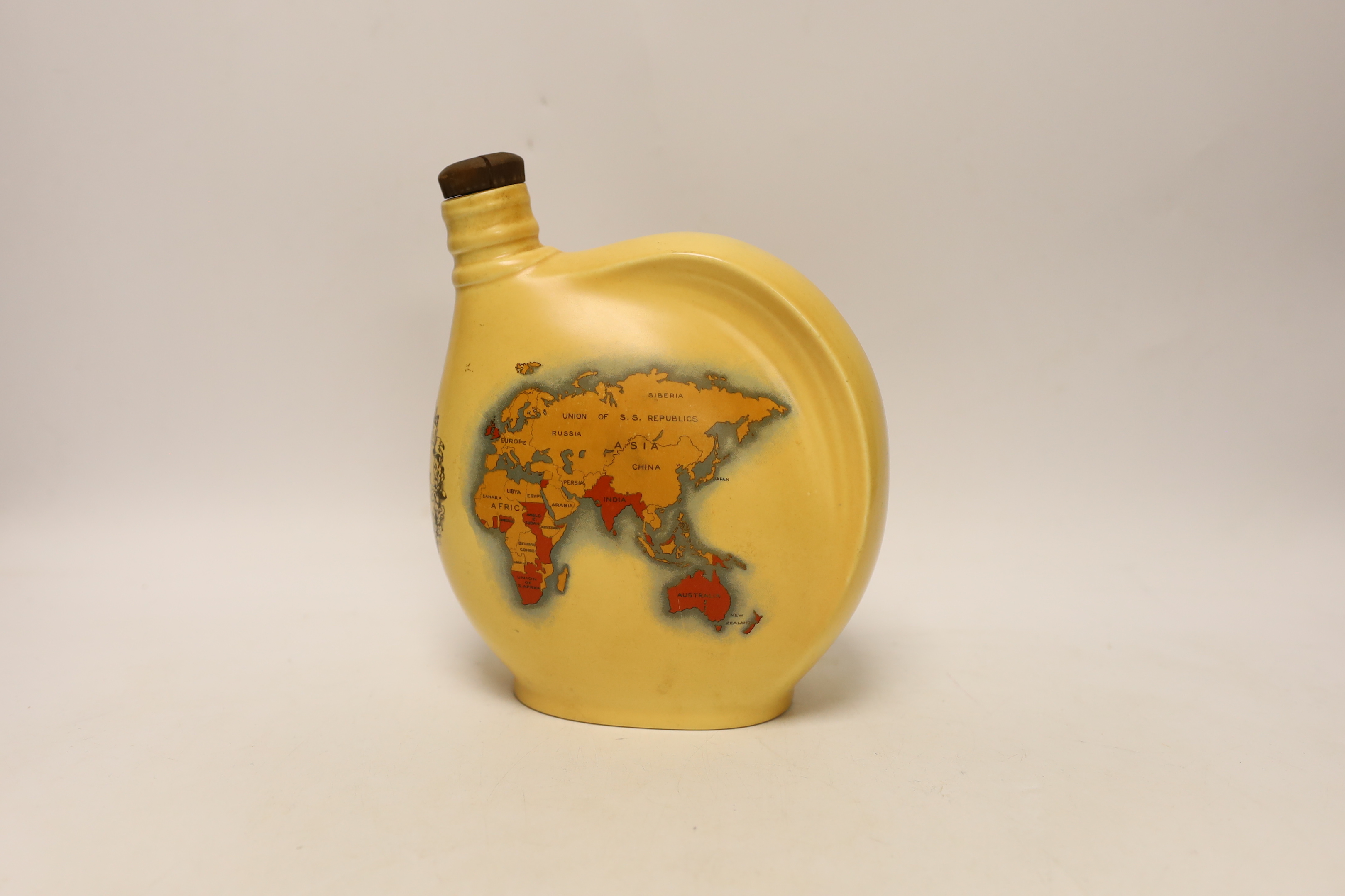 A Royal Commemorative Australian Wines ewer by Crown Ducal, 20cm